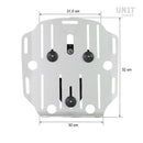 BMW R 1200 GS LC Rad [2013-2019] - Taschenhalter Aluminium mit verstellbarer Hypalon-Front und Schnellkuppl. + rechter Rahmen