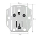 BMW R 1150 R [2000-2006] - Alu-Taschenhalter mit Hypalon-Front, Schnellkupplung und rechtem Rahmen
