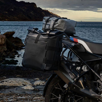 BMW R 1150 GS [1999-2004] - Aluminium-Taschenhalter mit Hypalon-Front, Schnellkupplung + linkem Rahmen