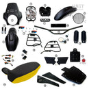 BMW R 1150 R [2000-2006] - PRO Kit mit Rohr-Tankseitenverkleidungen (Mattschwarz)
