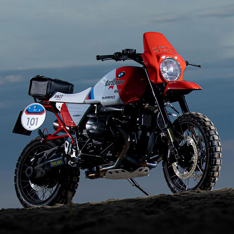BMW R nineT 1200 Scrambler [2016-2023] - Vordere Sitzbank Kit aus Sky Weiß/Schwarz