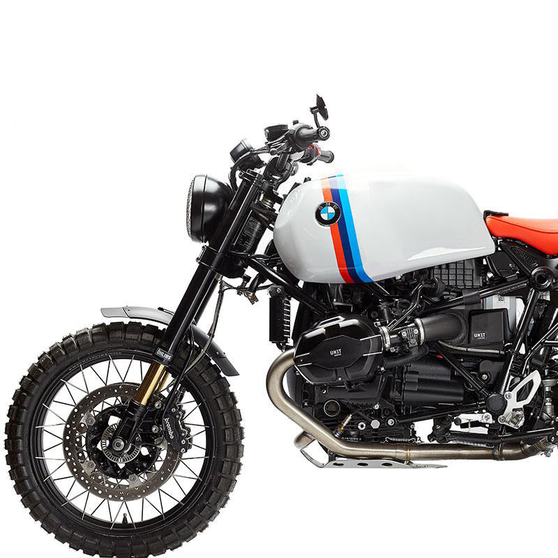 BMW R nineT 1200 Urban G/S (hoher Auspuff) [2017-2023] - Ein Meter Motorsportaufkleber H45